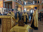 Епархиальная святыня - башмачок Спиридона Тримифунтского - посетила Ильинский собор г. Россоши