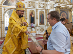 Преосвященнейший епископ Россошанский и Острогожский Дионисий возглавил Божественную литургию в Петропавловском храме села Репьёвка