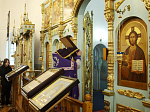 Всенощное бдение с выносом креста в Казанском храме Каменки