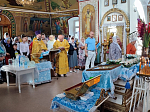 В храм Преображения Господня привезли ковчег с частицей мощей святителя Митрофана Воронежского