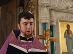 В четверг Страстной седмицы Правящий Архиерей совершил Литургию в Ильинском кафедральном соборе Россоши