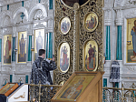 Во вторник 1-й седмицы Великого поста епископ Дионисий молился за утренним богослужением в Свято-Ильинском кафедральном соборе г. Россоши
