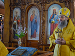 Преосвященнейший Гавриил, епископ Соликамский и Чусовской, совершил Божественную литургию в храме Покрова Пресвятой Богородицы города Павловска