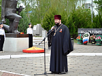 Духовенство Павловского благочиния приняло участие в митинге, посвящённом юбилею Великой победы
