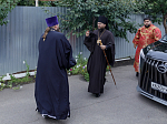 В день памяти сщмч. Евгения Попова епископ Дионисий совершил Божественную литургию в Преображенском храме села Заболотовка в месте служения святого