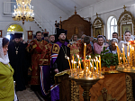 Преосвященнейший епископ Дионисий совершил Божественную литургию в Георгиевском храме села Терновое Острогожского района