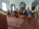 В храмах Россошанского благочиния пребывала икона святых благ. кн. Александра Невского и праведного Феодора Ушакова с частицами мощей.