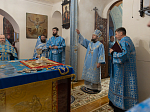 Архипастырь возглавил торжественное Богослужение в храме Покрова Пресвятой Богородицы города Павловска