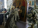 В пятницу Страстной седмицы Преосвященнейший епископ Дионисий совершил вечерню с выносом Плащаницы Спасителя в Ильинском кафедральном соборе Россоши