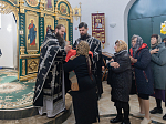 В Великий понедельник епископ Дионисий совершил литургию Преждеосвященных Даров в храме преподобного Сергия, игумена Радонежского, п.г.т. Подгоренский