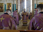 В Неделю 2-ю Великого поста Преосвященнейший епископ Дионисий совершил Литургию свт. Василия Великого в Свято-Ильинском кафедральном соборе города Россошь