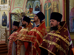 Епископ Россошанский и Острогожский Дионисий возглавил Божественную литургию в храме Архистратига Божия Михаила города Острогожска