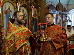 В понедельник Светлой седмицы епископ Дионисий совершил Литургию в храме Покрова Пресвятой Богородицы города Павловска