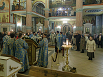 В канун праздника Сретения Господня Архипастырь совершил всенощное бдение в Свято-Ильинском кафедральном соборе города Россоши