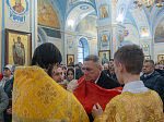 Правящий Архиерей возглавил торжественное богослужение в Тихоновском соборном храме города Острогожска и освятил новонаписанные фрески