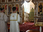 В день памяти святых благоверных князей Муромских Петра и Февронии в Свято-Митрофановском храме была совершена  Божественная литургия