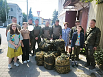Участники специальной военной операции молились за Божественной литургией в храме Успения Пресвятой Богородицы города Калач