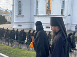 Епископ Дионисий совершил Божественную литургию в Свято-Троицком соборе Серафимо-Дивеевского монастыря с. Дивеево Нижегородской области