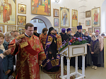 Глава Россошанской епархии совершил Божественную литургию в храме сщмч. Петра, митрополита Крутицкого, на малой родине святого