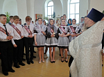 Выпускники лицея села Верхний Мамон помолились перед предстоящими экзаменами