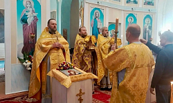 Престольный праздник в храме апостола и евангелиста Луки села Приречное