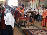 Воспитанники воскресной школы «Добро» Свято-Ильинского кафедрального собора города Россоши вместе отпраздновали День Победы