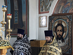 В среду 3-й седмицы Великого поста епископ Дионисий совершил Литургию Преждеосвященных Даров в храме иконы Божией Матери «Казанская» с. Новотолучеево