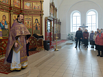 В Неделю вторую Великого поста Преосвященнейший епископ Дионисий совершил Литургию в Покровском храме с. Шапошниковка