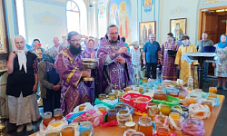 Праздник Изнесения Честных Древ Креста Господня молитвенно отметили в Тихоновском соборном храме Острогожска