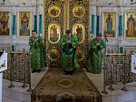 В праздник Входа Господня в Иерусалим глава Россошанской епархии совершил Литургию в Свято-Ильинском кафедральном соборе города Россоши