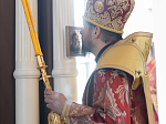 Епископ Россошанский и Острогожский Дионисий совершил Божественную литургию в Георгиевском храме с. Манино Калачеевского района