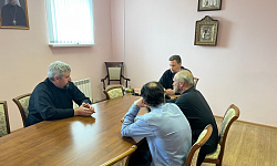Собрание сотрудников Свято‑Ильинского кафедрального собора города Россошь