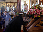 Преосвященнейший Дионисий, епископ Россошанский и Острогожский, совершил всенощное бдение в храме святых апостолов Петра и Павла села Петропавловка