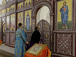 В праздник Сретения Господня Преосвященнейший епископ Дионисий совершил Литургию в Воскресенском соборе Белогорского мужского монастыря