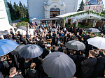 В день памяти прп. Сергия Радонежского Правящий Архиерей Россошанской епархии сослужил Предстоятелю Русской Церкви за Литургией в Троице-Сергиевой лавре