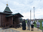 В Великий вторник епископ Дионисий совершил литургию Преждеосвященных Даров в храме Великомученика и Победоносца Георгия, с. Пасеково Кантемировского района