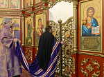 В Неделю вторую Великого поста Преосвященнейший епископ Дионисий совершил Литургию в Покровском храме с. Шапошниковка