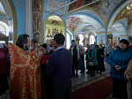 В субботу Светлой седмицы епископ Дионисий совершил Литургию в храме Успения Пресвятой Богородицы города Калач