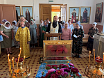 Встреча мощей священномученика Петра (Зверева), архиепископа Воронежского в монастырском благочинии