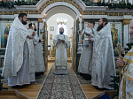 В праздник Собора Пресвятой Богородицы Преосвященнейший епископ Дионисий совершил Литургию в храме иконы Божией Матери «Казанская» города Павловска