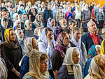 Торжественное соборное богослужение в праздник Собора Воронежских святых было совершено в Благовещенском кафедральном соборе города Воронежа