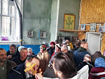 В селе Банное Воробьевского района соборным богослужением отметили недавнее обретение святыни