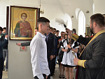 В Казанском храме был совершён чин молебного пения перед экзаменами с учениками старших классов