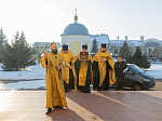 Епархиальная святыня - башмачок Спиридона Тримифунтского - посетила Ильинский собор г. Россоши