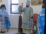 В праздник Сретения Господня Преосвященнейший епископ Дионисий совершил Литургию в Воскресенском соборе Белогорского мужского монастыря