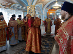 Епископ Россошанский и Острогожский Дионисий совершил Божественную литургию в храме Успения Пресвятой Богородицы г. Калач