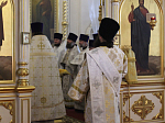 Соборное богослужение в Тихоновском  храме Острогожска в престольный праздник