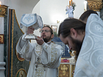В праздник Собора Пресвятой Богородицы Преосвященнейший епископ Дионисий совершил Литургию в храме иконы Божией Матери «Казанская» города Павловска