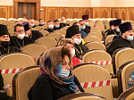 Митрополит Воронежский и Лискинский Сергий, Глава Воронежской митрополии, временно управляющий Россошанский епархией, возглавил работу ежегодного Епархиального собрания духовенства, монашествующих и мирян Россошанской епархии