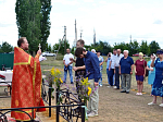 На месте руинированного храма свт. Николая Чудотворца с. Дьяченково Богучарского района освящен поклонный крест